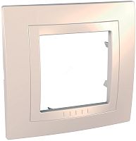 Рамка горизонтальная Schneider Electric Unica 1-м. бежевый картинка